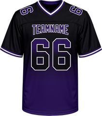 Custom Youth Football Jersey with Custom Lettering with Stitched Printed