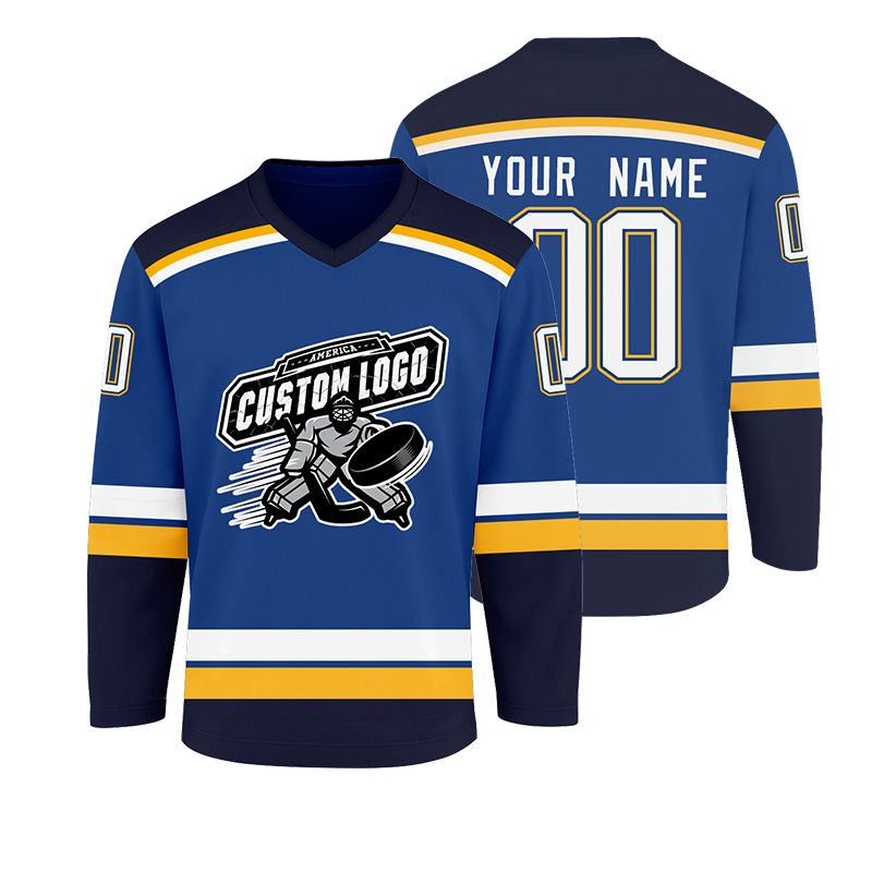 Custom Ice Hockey Team Jersey Stitched Printed Team Customization with Stitched Printed Team Logo Name Number for Hockey Clubs