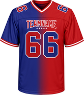 Personalized Team Football Jersey with Front Team Name and Back Number for Team