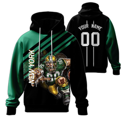 Custom School Printed Hoodie with Employee Name and Logo for Casual Wear