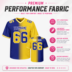 Personalized Team Football Jersey with Your Name and Number Fan Gift