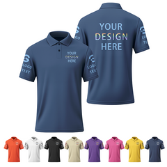 Custom Printed Logo Polo Uniform with Printed Logo Design for Corporate Event