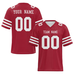 Custom Game Day Football Jersey with Team Name and Logo with Stitched Printed Name
