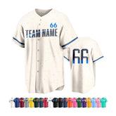 Custom Team Baseball Jersey Cheer Team with Name and Number