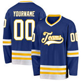 Custom Hockey Game Jersey with Full Custom Design Team Uniform with Personalized Team Name Logo Number for Adults and Kids