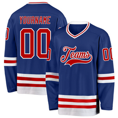Personalized Hockey Jersey with Chest Logo Game Day Shirt with Player Name Number Team Logo for Game Day and Gifts