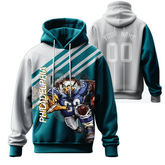 Printed Custom School Printed Hoodie with Name Text and Logo for Parents and Kids