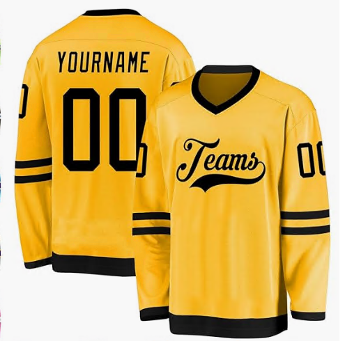 Personalized Ice Hockey Jersey with Custom Text and Number with Stitched Printed Name for Teams Players Fans Men Women Youth Kids