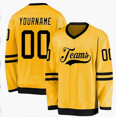 Personalized Ice Hockey Jersey with Custom Text and Number with Stitched Printed Name for Teams Players Fans Men Women Youth Kids