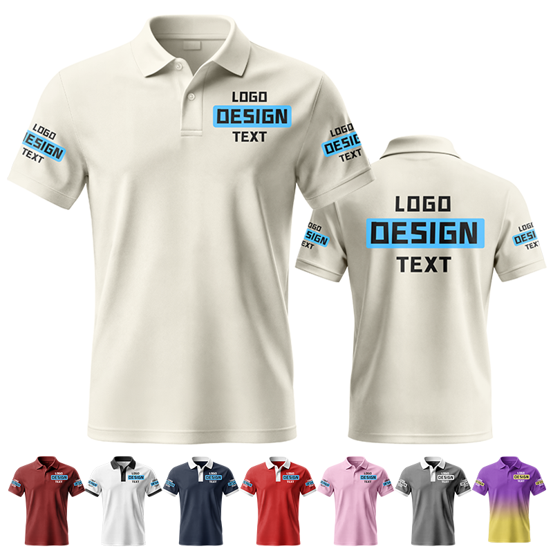 Workwear Custom Event Printed Polo Shirt for Event Staff and Fundraiser Event