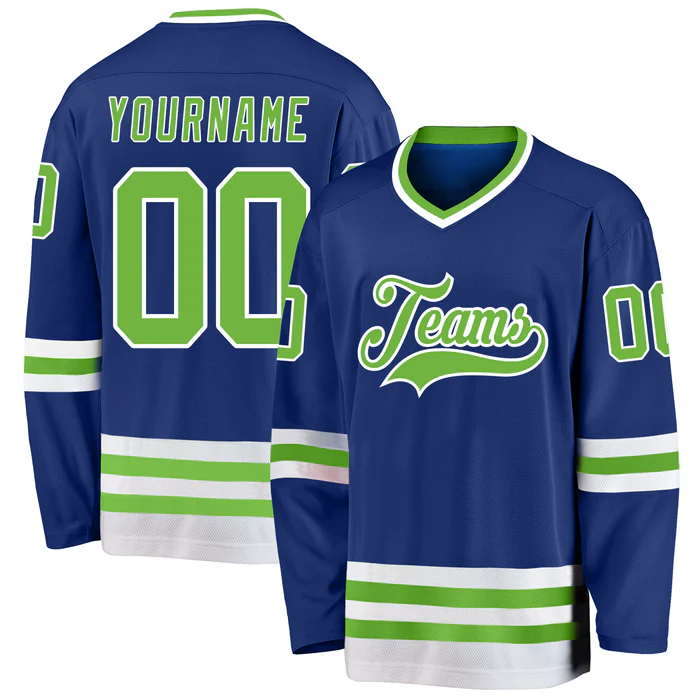 Personalized Hockey Team Jersey Striped Stitched Printed Custom Design with Stitched Printed Name Number Team Logo for Men Women Youth Kids
