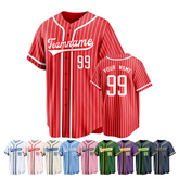 Custom Team Baseball Jersey Casual Stitched Printed