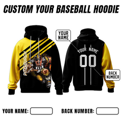 Custom Printed Pullover Hoodie with Printed Logo Name for Men Women Youth