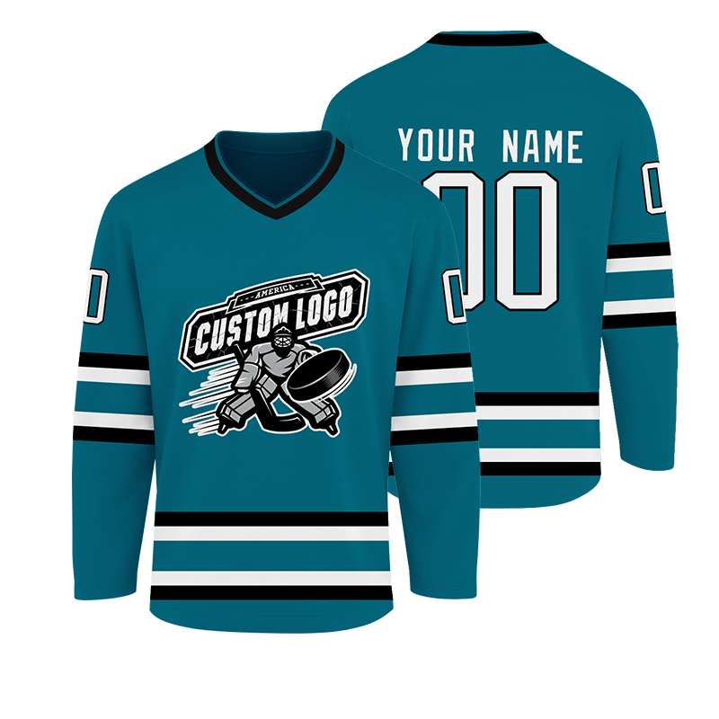 Stitched Printed Name Number Personalized Hockey Jersey with Team Name and Logo for Teams Players Fans Men Women Youth Kids