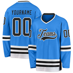 Custom Hockey Fan Jersey for Winter Sports Party with Stitched Printed Name Number Logo for Team Uniforms