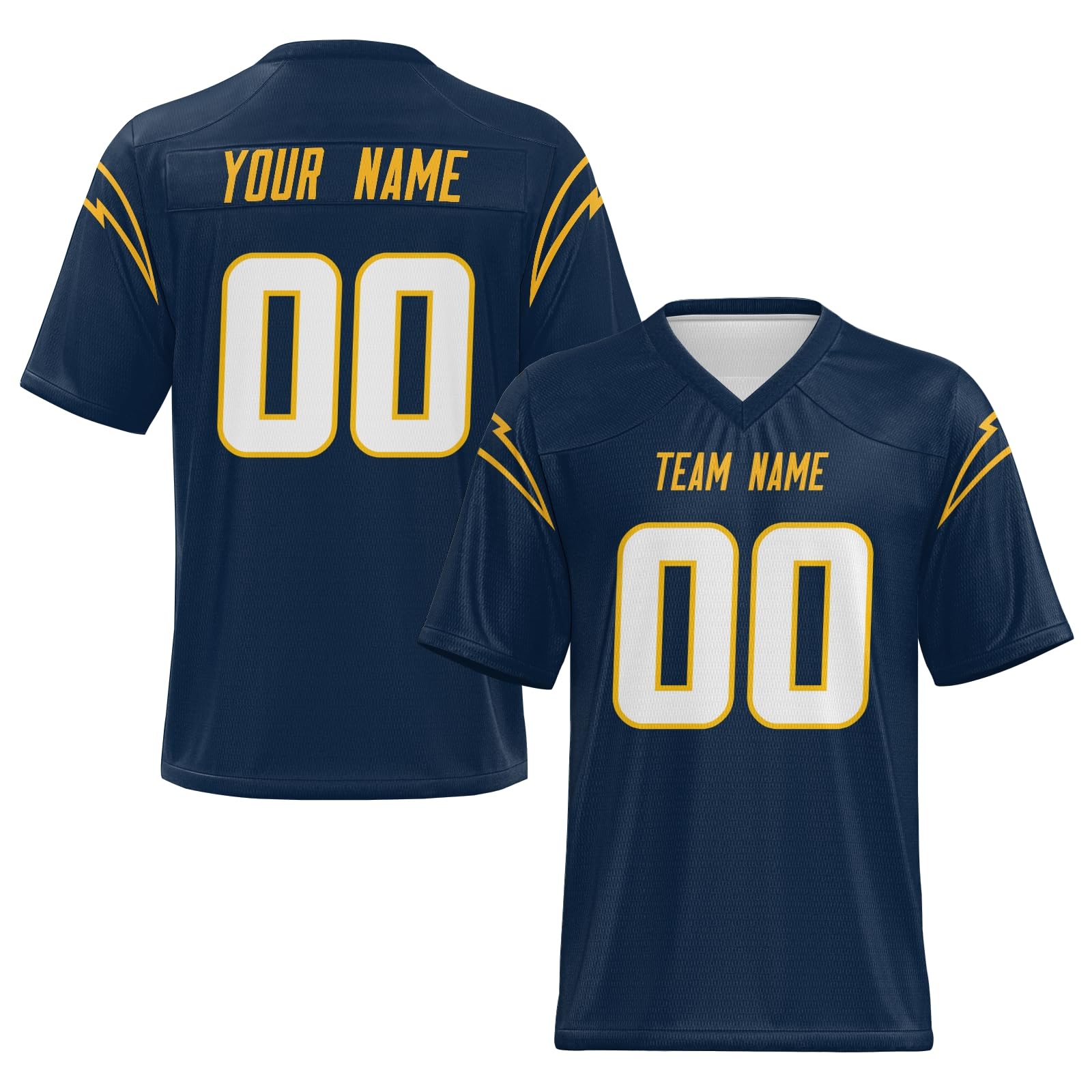 Personalized American Football Jersey Stitched Printed Personalization for Team Captains