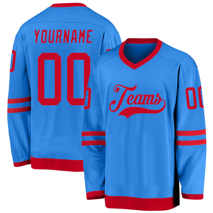 Custom Ice Hockey Team Jersey with Custom Name Number Team Uniform with Custom Front Back Sleeve Details for Ice Hockey Teams