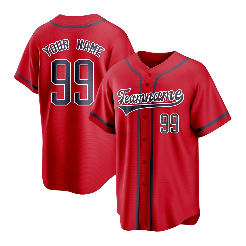 Personalized Baseball Jersey Sporty Stitched Printed Team Logo
