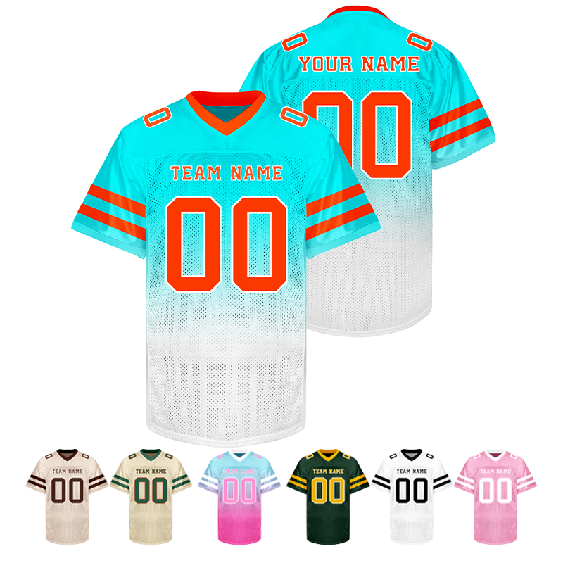 Custom Football Team Jersey Hip Hop Stitched Printed Team Customization
