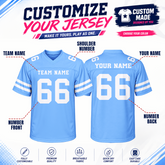 Custom Football Game Jersey with Custom Front Text Stitched Printed