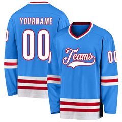 Custom Ice Hockey Team Jersey for Friends and Families with Custom Chest Logo Back Name Number and Sleeve Patch