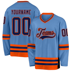 Personalized Hockey Team Jersey with Team Logo and Number Team Uniform with Custom Names Numbers Logos for Rink Events and Team Photos