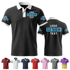 School Club Custom Group Printed Polo Shirt with Custom Front Design for School Club Shirt