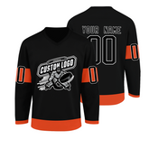 Custom Hockey Jersey Stitched Printed Name Number Logo with Stitched Printed Name Number Team Logo for Men Women Youth Kids