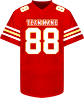 Custom Game Day Football Jersey Loose Fit Stitched Printed Name Number Logo
