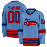 Personalized Hockey Team Jersey for Community Game with Personalized Team Name Logo Number for Adults and Kids