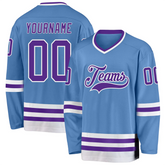 Custom Hockey Shirt with Chest Logo for Team Uniform with Stitched Printed Team Logo Name Number for Hockey Clubs