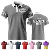 Personalized Team Printed Polo Shirt with Printed Logo Name for Men Women Youth