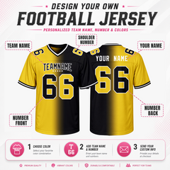 Mesh Custom Football Fan Jersey Stitched Printed Name Number Logo