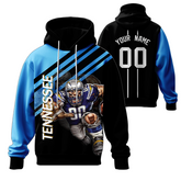Personalized Printed Pullover Hoodie with Printed Logo Name for Men Women Youth