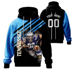 Personalized Printed Pullover Hoodie with Printed Logo Name for Men Women Youth
