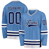 Custom Youth Hockey Jersey Stitched Printed Name Number Logo for Rink Event with Stitched Printed Name Number Team Logo for Men Women Youth Kids