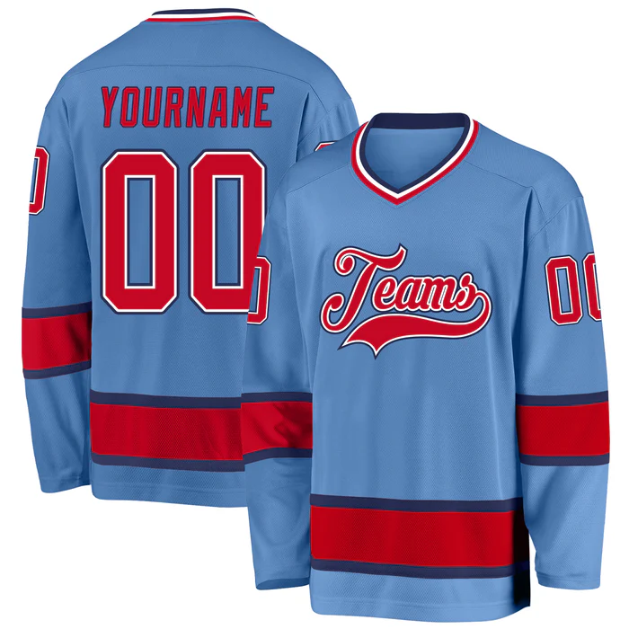 Custom Ice Hockey Team Jersey Stitched Printed Team Logo for Team Photo Outfit for Teams Players Fans Men Women Youth Kids
