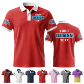 Custom Event Printed Polo Shirt with Brand Logo for Team Building Event