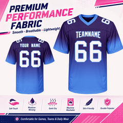Custom Youth Football Jersey with Team Name and Player Number Team Uniform