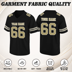 Custom Football Fan Shirt Tournament Style Stitched Printed Name Number