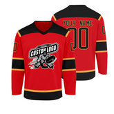 Personalized Hockey Jersey with Custom Front and Back Fan Gift with Custom Names Numbers Logos for Rink Events and Team Photos