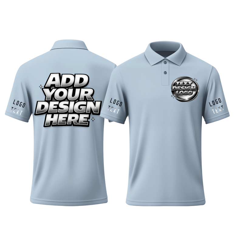 Custom Business Printed Polo Shirt with Team Name and Logo for Marketing Event