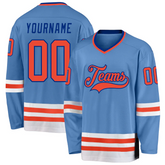 Personalized Ice Hockey Jersey with Personalized Name Number Hockey Gift with Personalized Team Name Logo Number for Adults and Kids