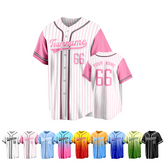 Custom Baseball Uniform Short Sleeve with Custom Text and Number