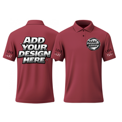 Custom Uniform Printed Polo Shirt with Custom Names and Logos for Company Team Work Golf Events