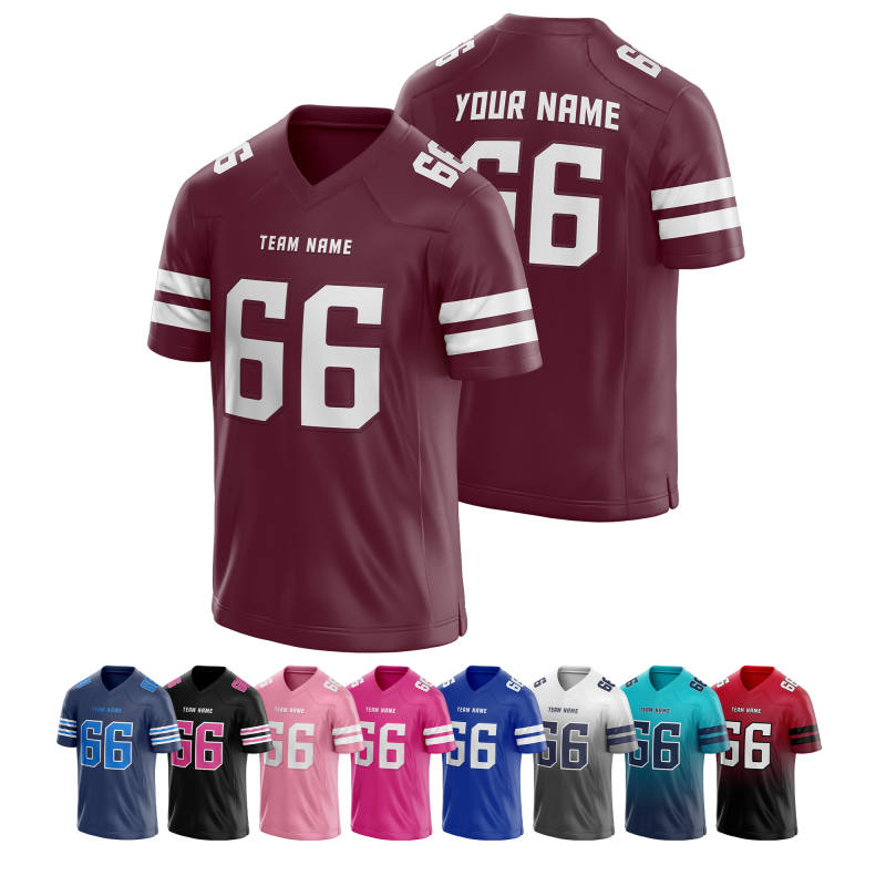 Stitched Printed Team Customization Custom American Football Jersey with Personalized