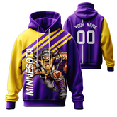 Printed Custom Group Printed Hoodie with Chest Logo for Event Staff