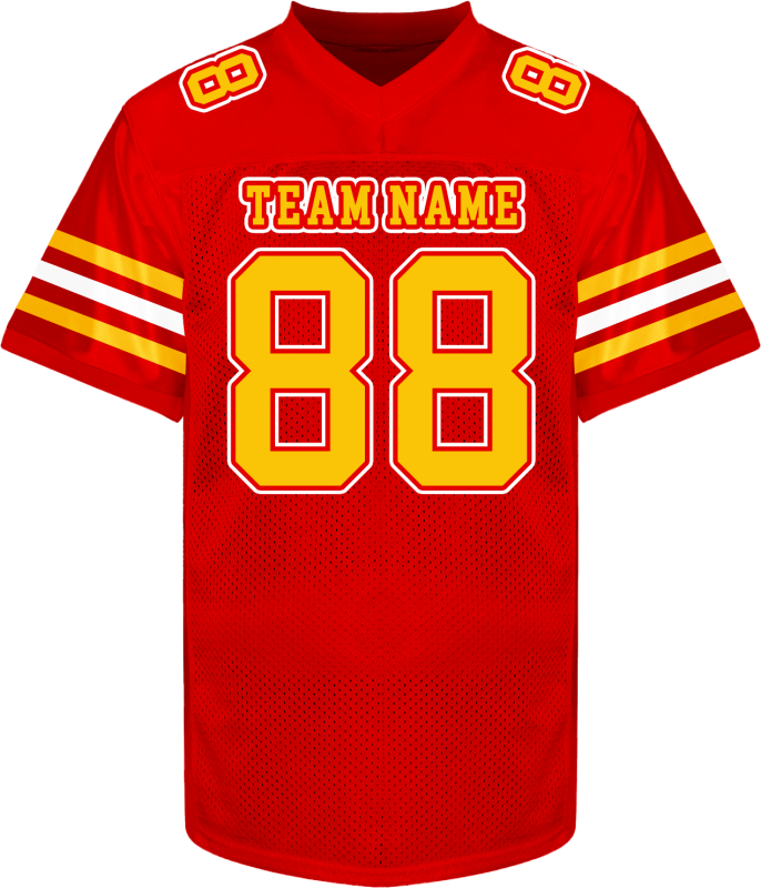 Custom Football Fan Jersey Shoulder Number Stitched Printed Personalization