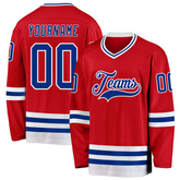 Custom Hockey Uniform Stitched Printed for Fan Club Outfit with Stitched Printed Name Number Team Logo for Men Women Youth Kids