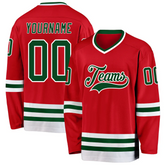 Custom Hockey Game Jersey with Front Team Name and Back Number Stitched Printed Custom for Teams Players Fans Men Women Youth Kids